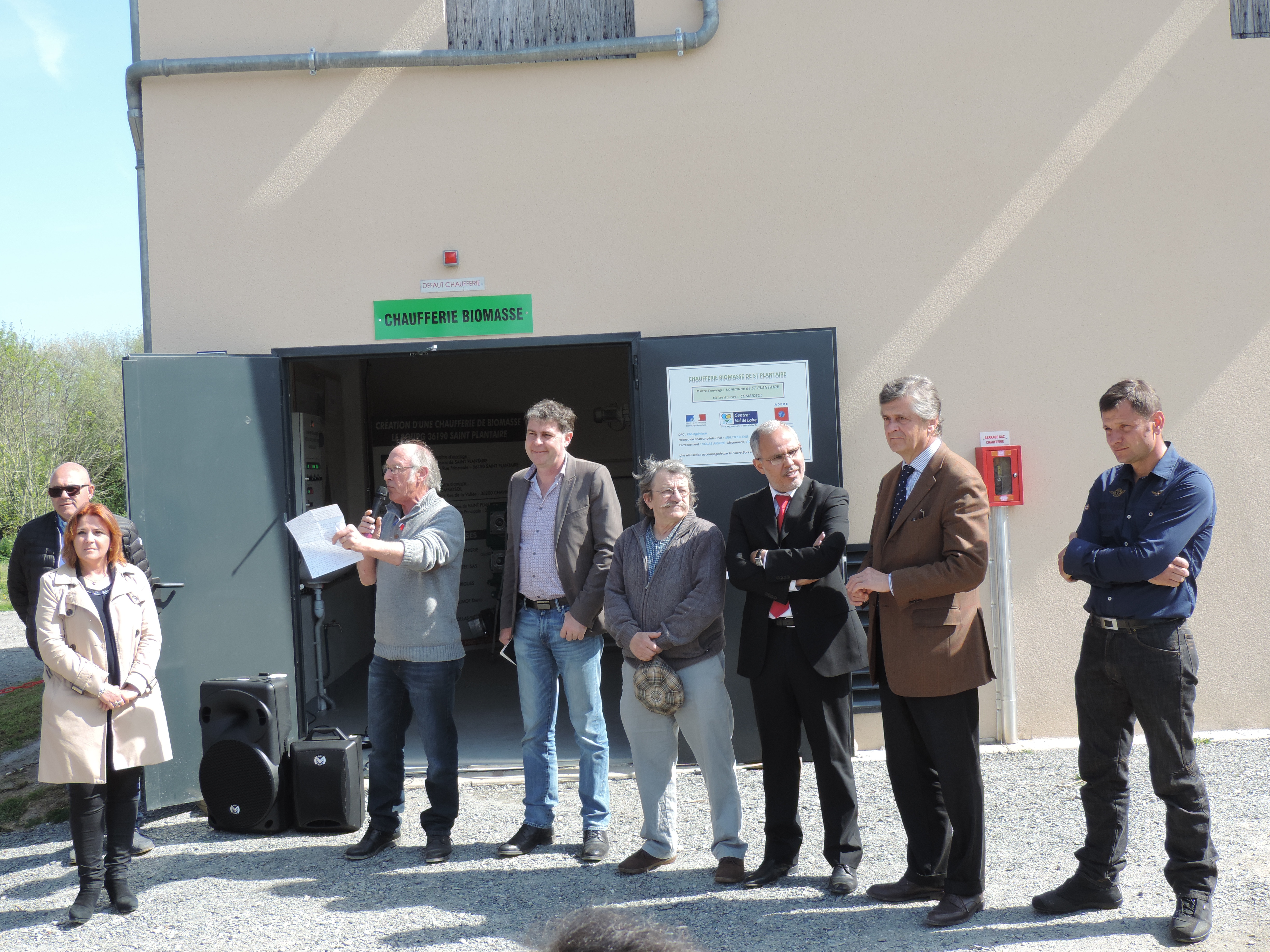 Inauguration de la chaufferie bois de Saint Plantaire